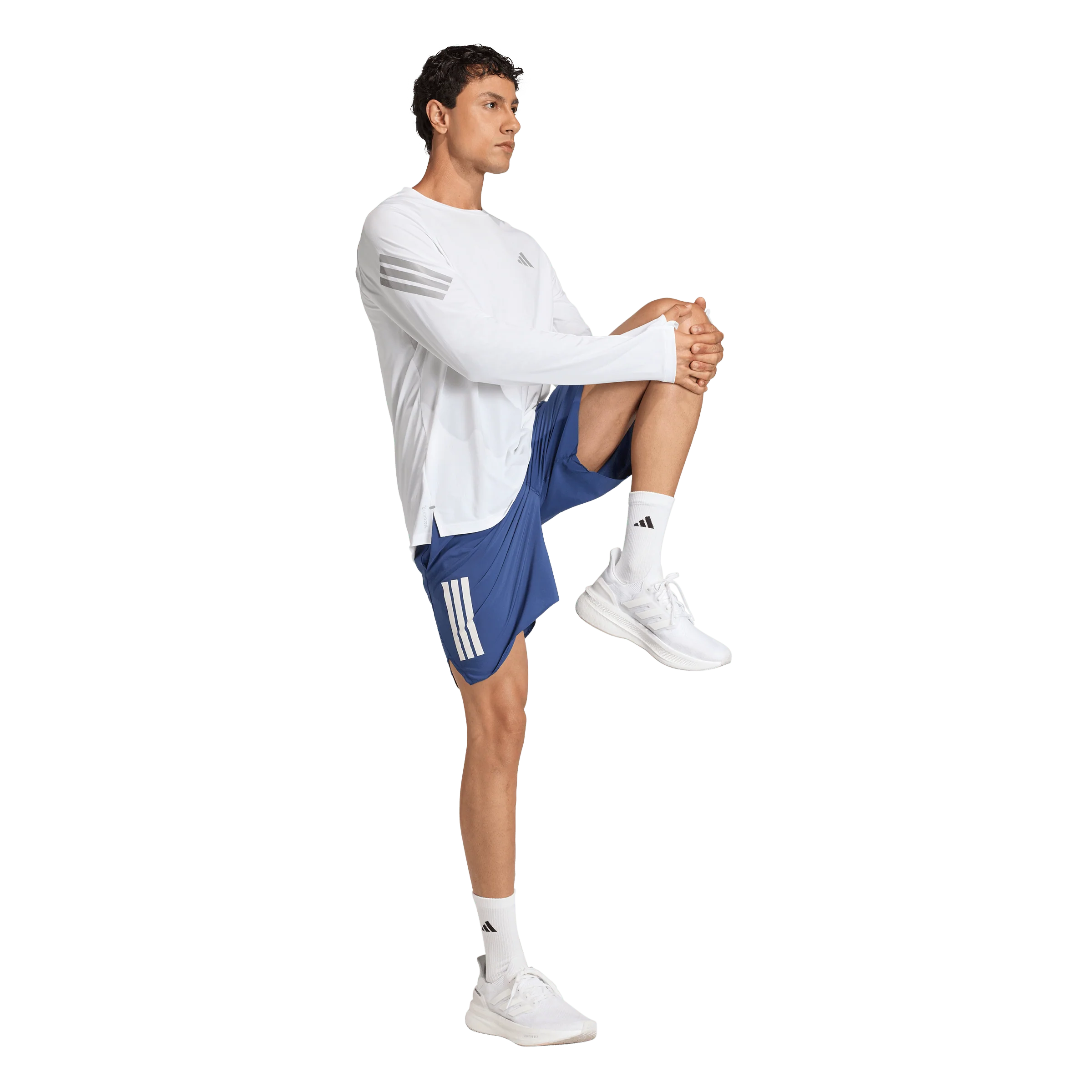 Adidas Mens ADI365 Long Sleeve Tee - White - Image 4
