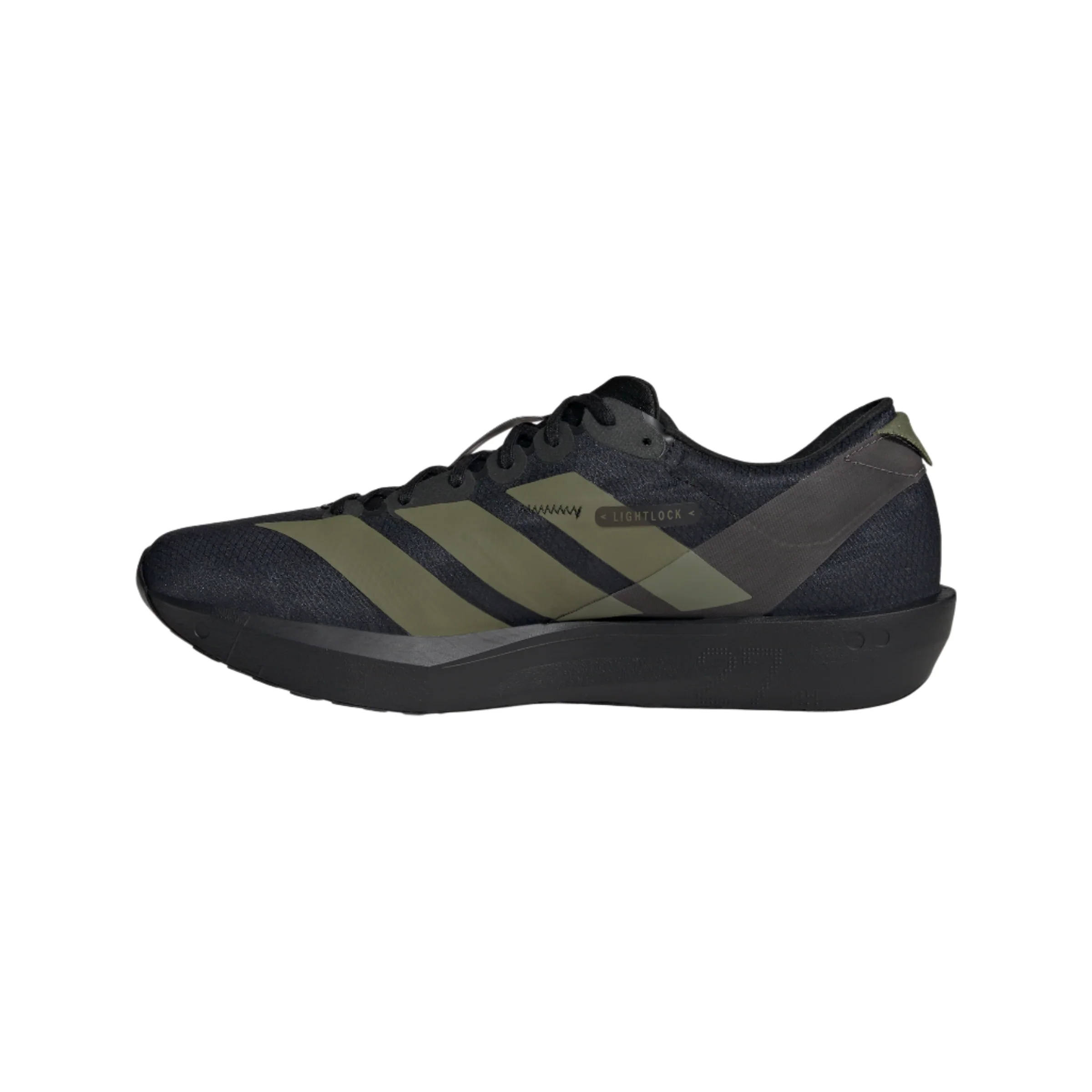 Adidas Mens Adizero Adios 9 - Core Black/Focus Olive/Charcoal - Neutral - SS25 - Image 3