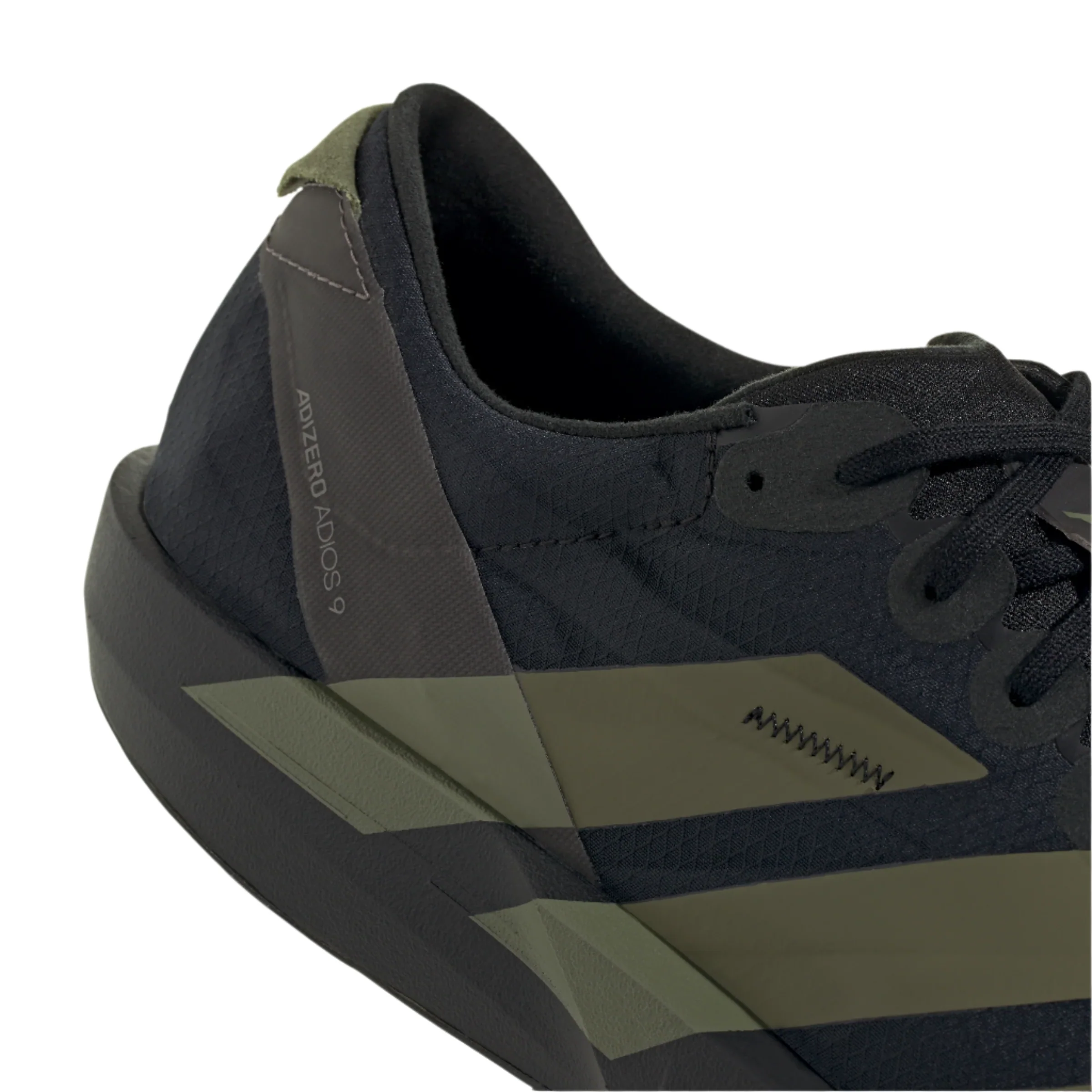 Adidas Mens Adizero Adios 9 - Core Black/Focus Olive/Charcoal - Neutral - SS25 - Image 7
