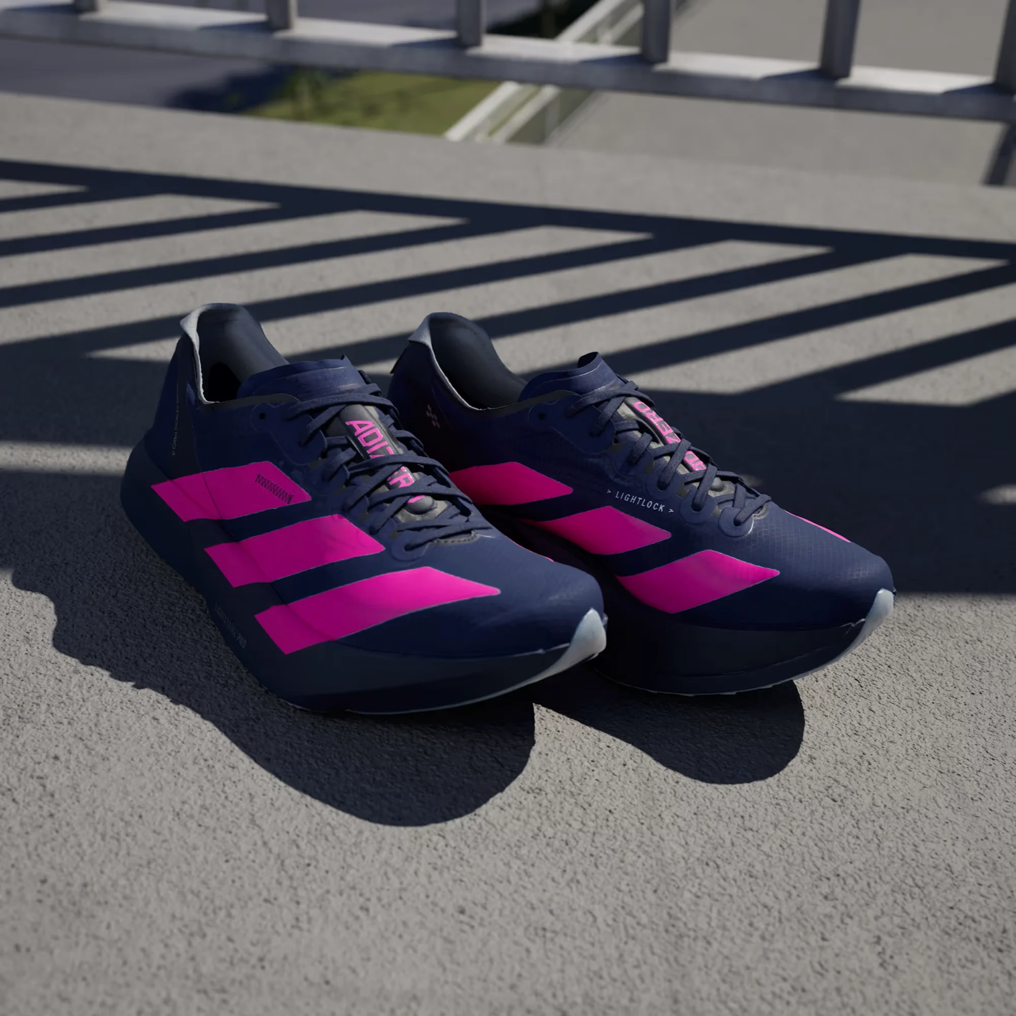 Adidas Mens Adizero Adios Pro 4 BMW Berlin Marathon 2025 - Dark Blue/Shock Pink/Dash Grey - Neutral - AW25 - Image 3