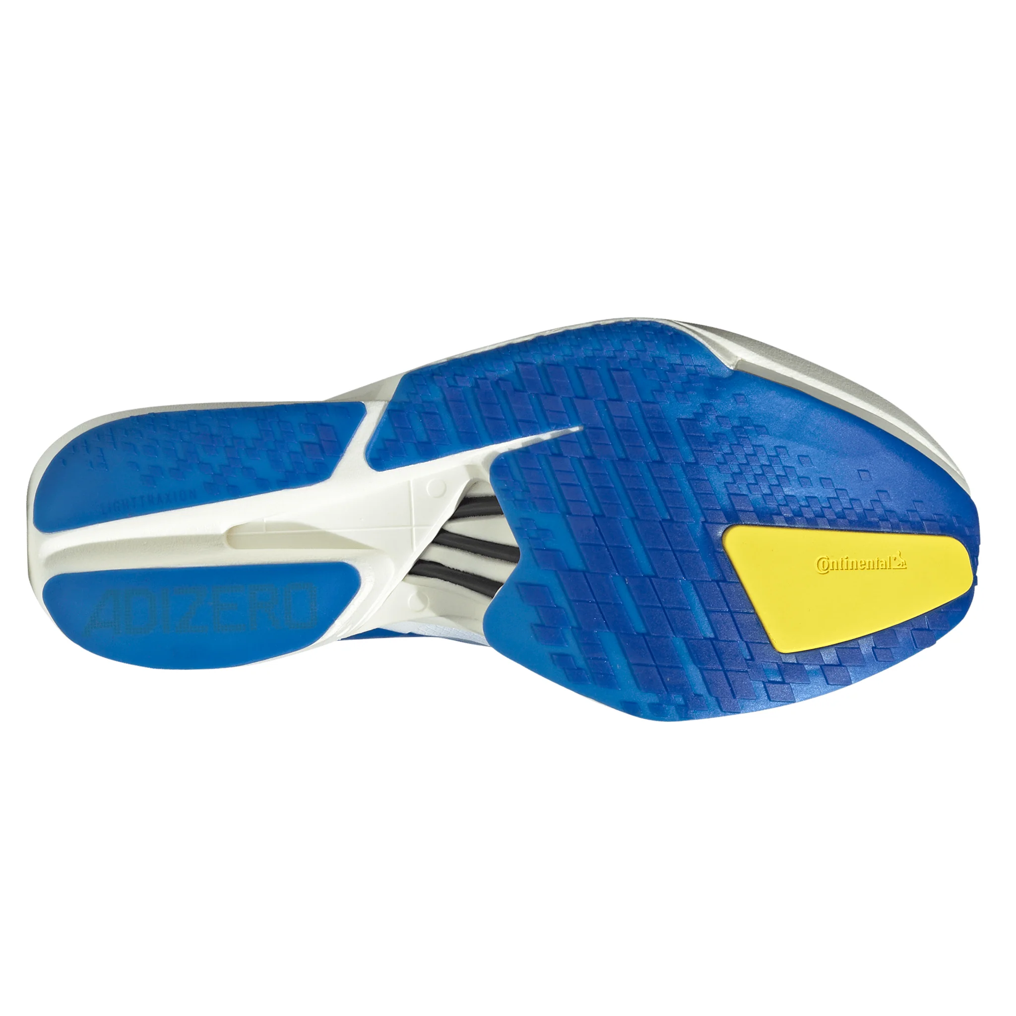 Adidas Mens Adizero Adios Pro 4 - Footwear White/Blue/Yellow - Neutral - SS26 - Image 2