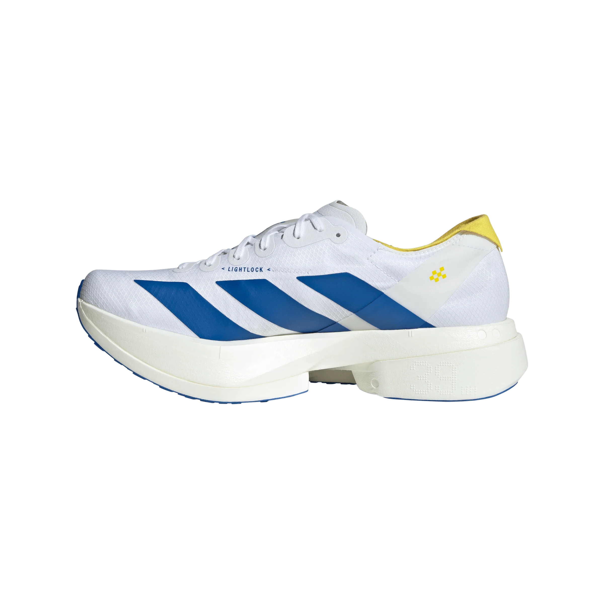 Adidas Mens Adizero Adios Pro 4 - Footwear White/Blue/Yellow - Neutral - SS26 - Image 5
