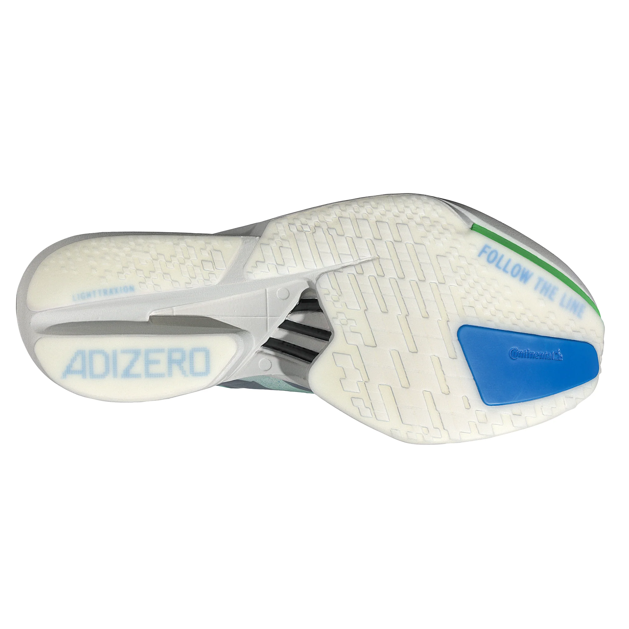 Adidas Mens Adizero Adios Pro 4 - Hi-Res Aqua/Iron Metallic/Grey One - Neutral - SS26 - Image 2