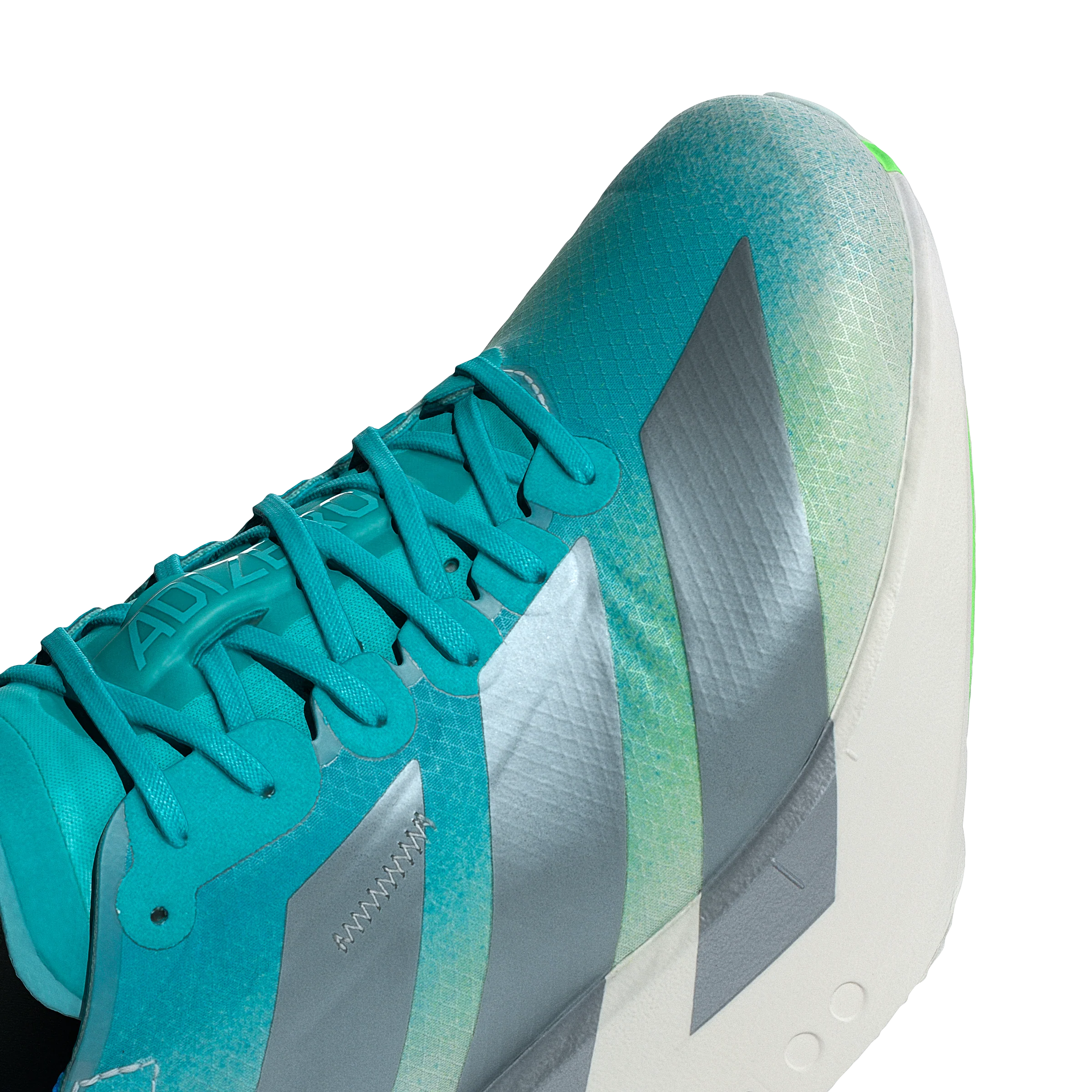 Adidas Mens Adizero Adios Pro 4 - Hi-Res Aqua/Iron Metallic/Grey One - Neutral - SS26 - Image 6