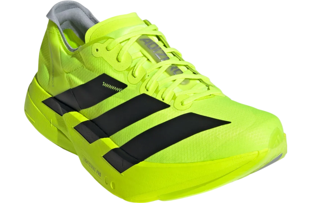 Adidas Mens Adizero Adios Pro 4 - Lucid Lemon/Core Black/Halo Silver - Neutral - SS25 - Image 3