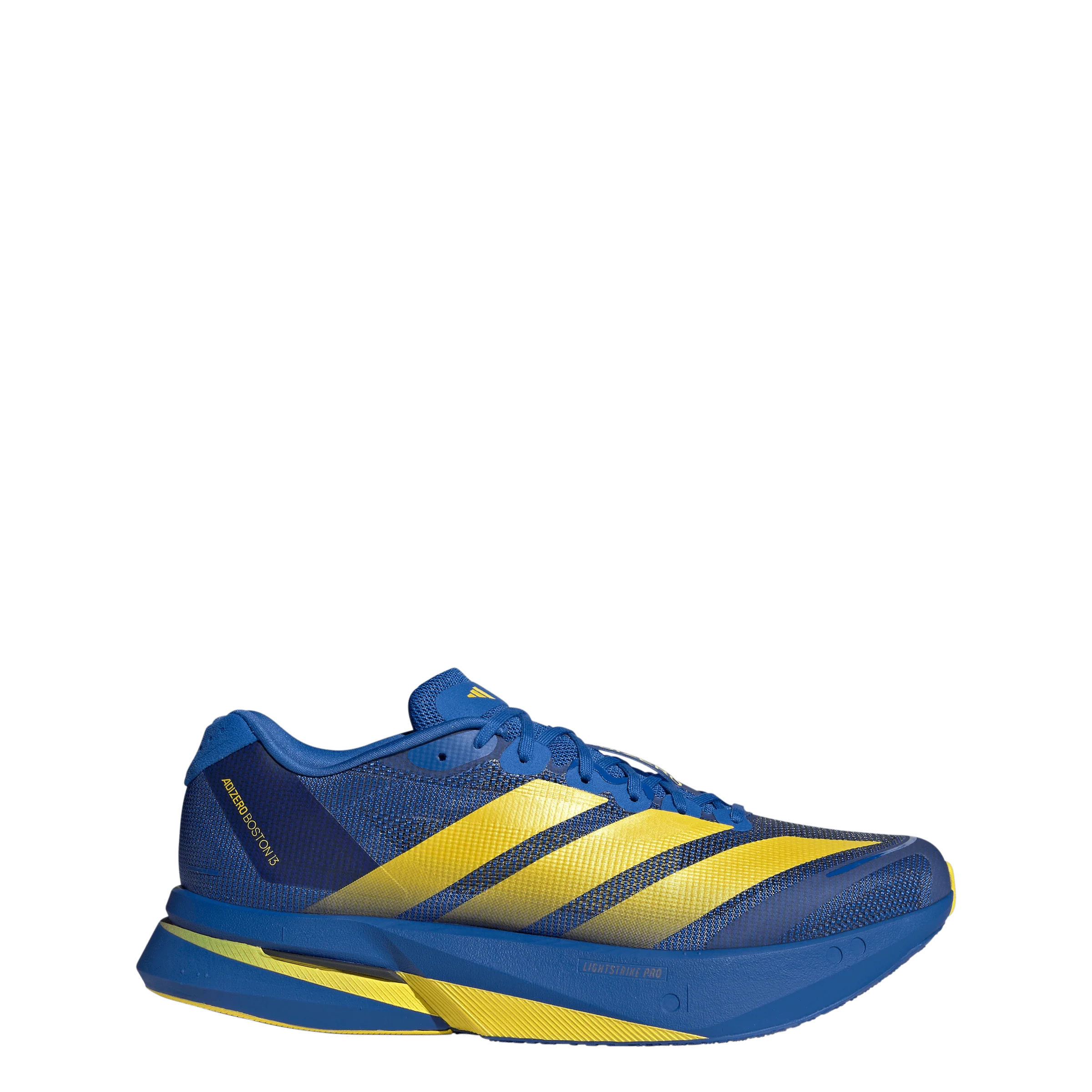Adidas Mens Adizero Boston 13 - Blue/Yellow/Core Black - Neutral - SS26 - Image 3