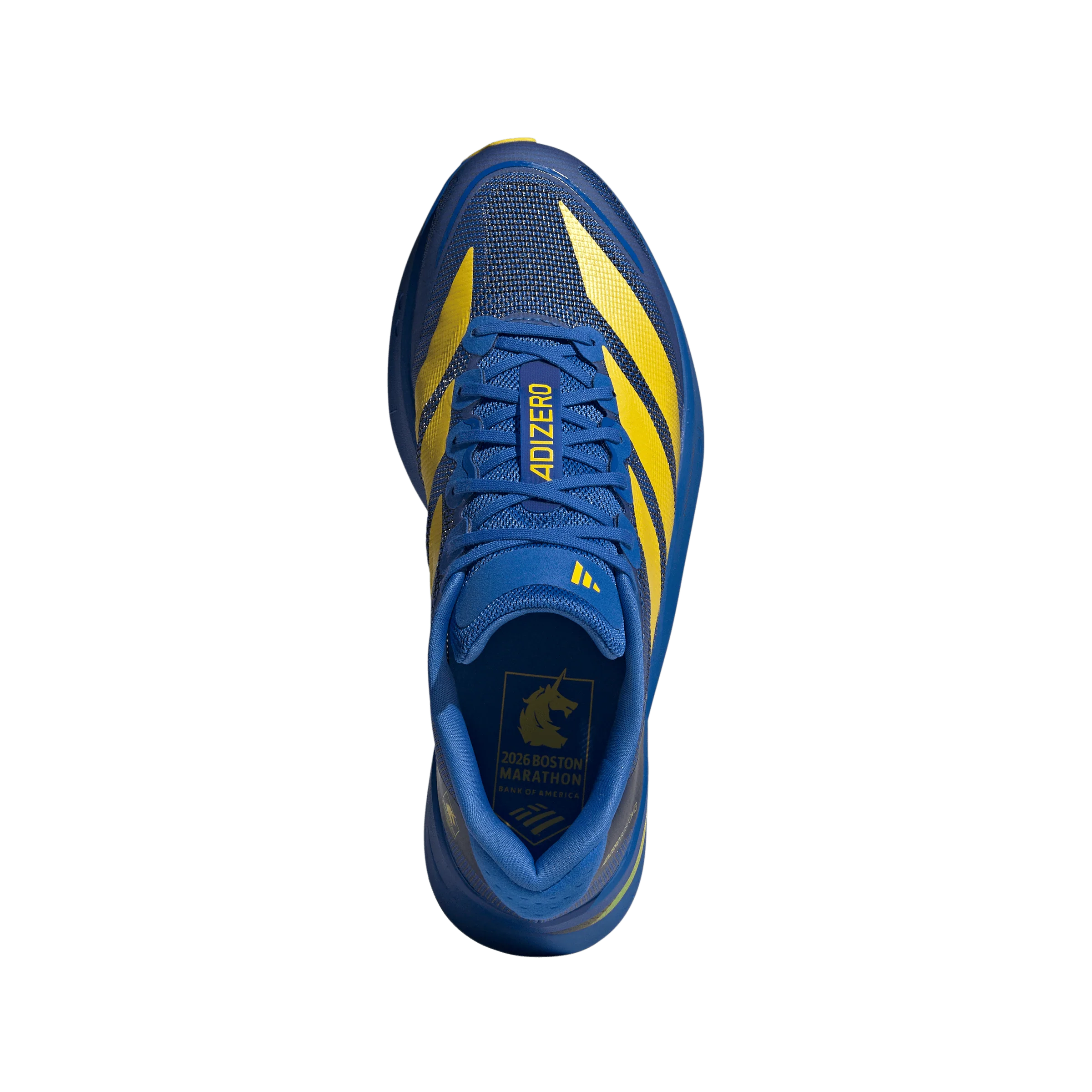 Adidas Mens Adizero Boston 13 - Blue/Yellow/Core Black - Neutral - SS26 - Image 4