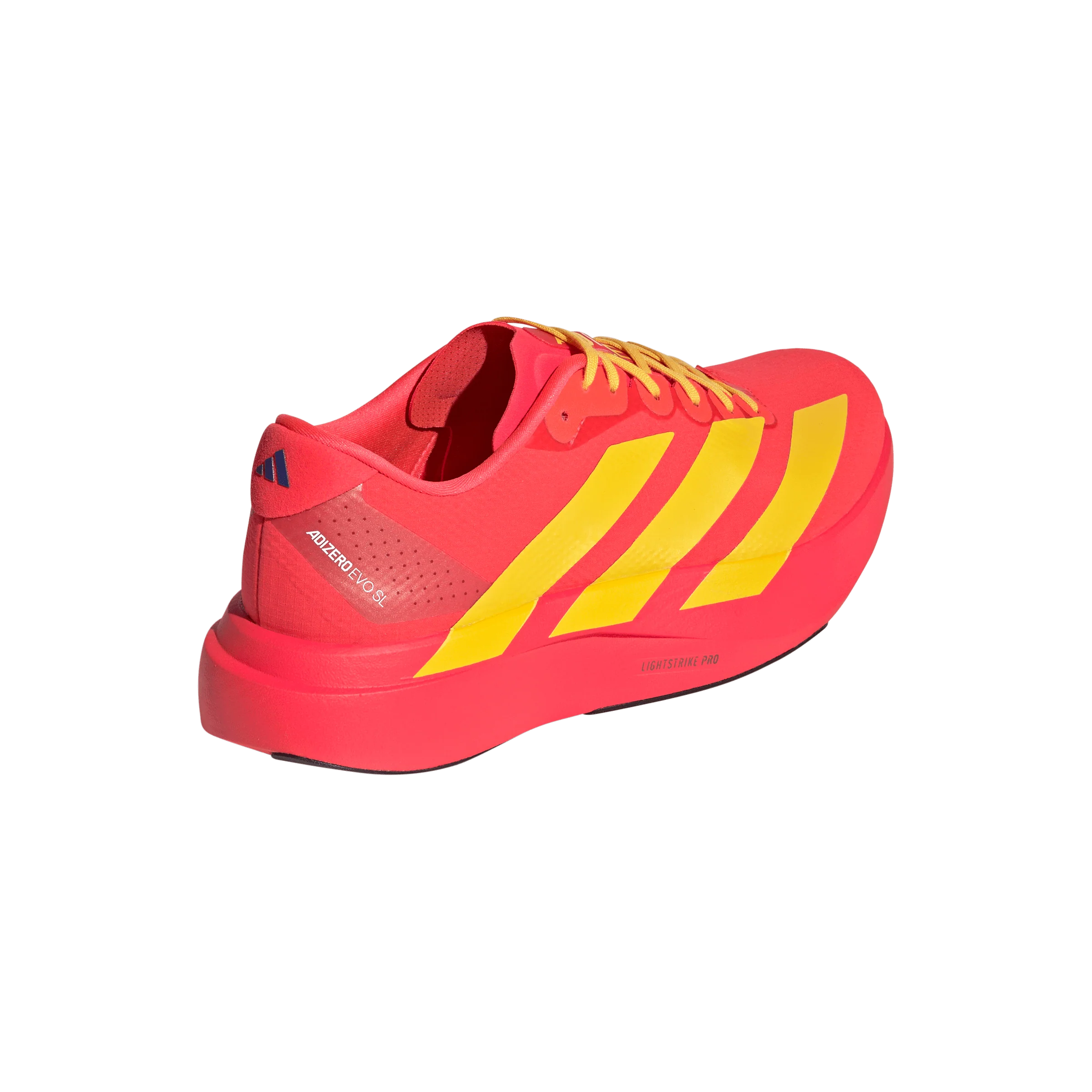 Adidas Mens Adizero Evo SL Woven - Lucid Red/Bold Gold/Semi Lucid Blue - Neutral - SS26 - Image 8