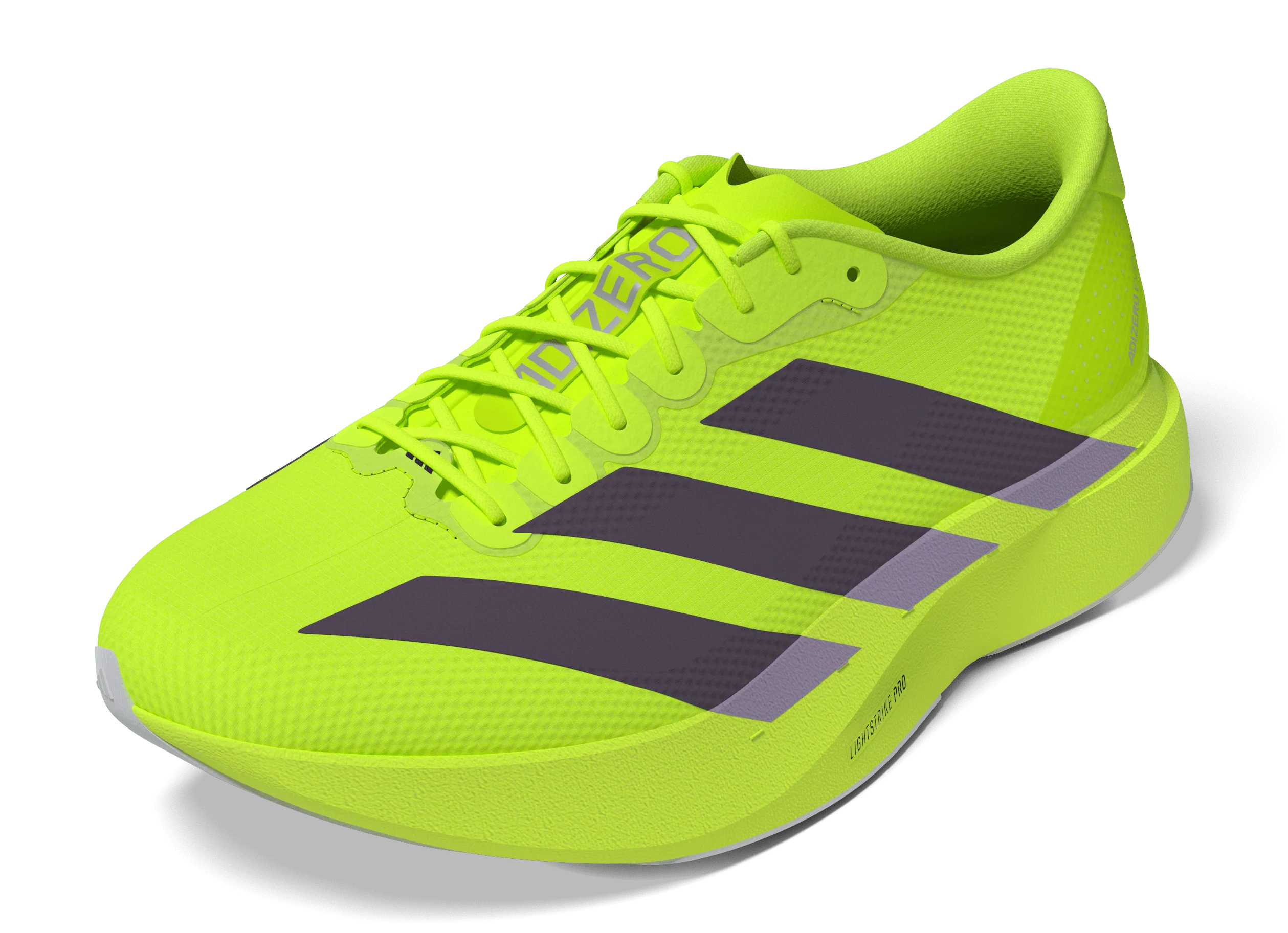 Adidas Mens Adizero Evo SL Woven - Solar Yellow/Aurora Plum/Powder Plum - Neutral - SS26 - Image 10
