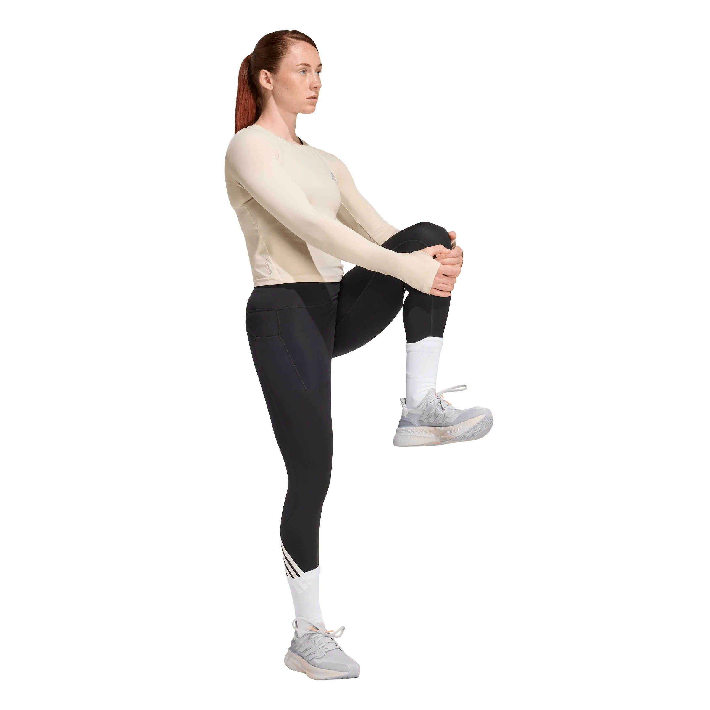 Adidas Womens ADI365 3-Stripes Full Length Tight - Black - Image 4
