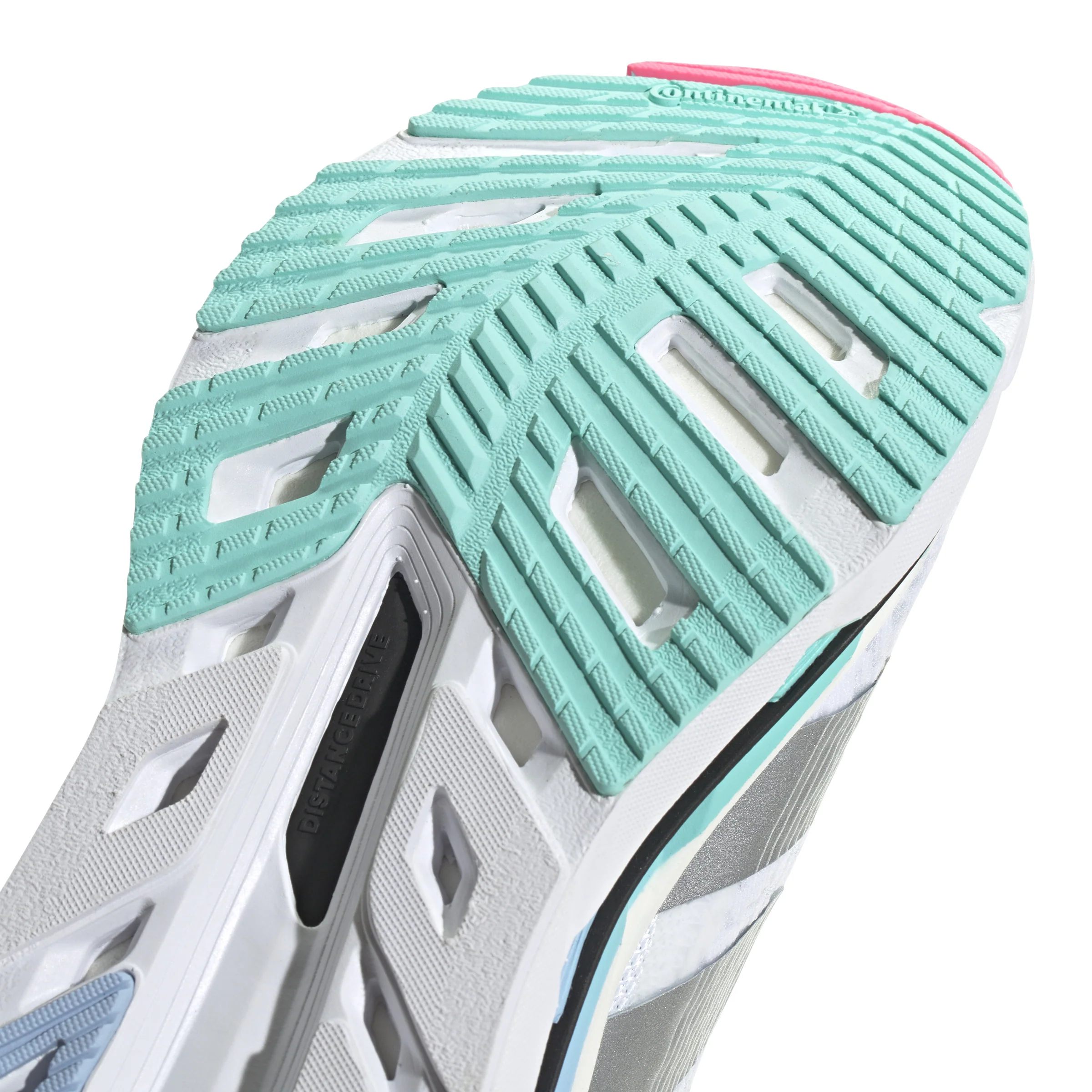 Adidas Womens Adistar BYD - Footwear White/Silver Metallic/Flash Aqua - Neutral - SS25 - Image 7