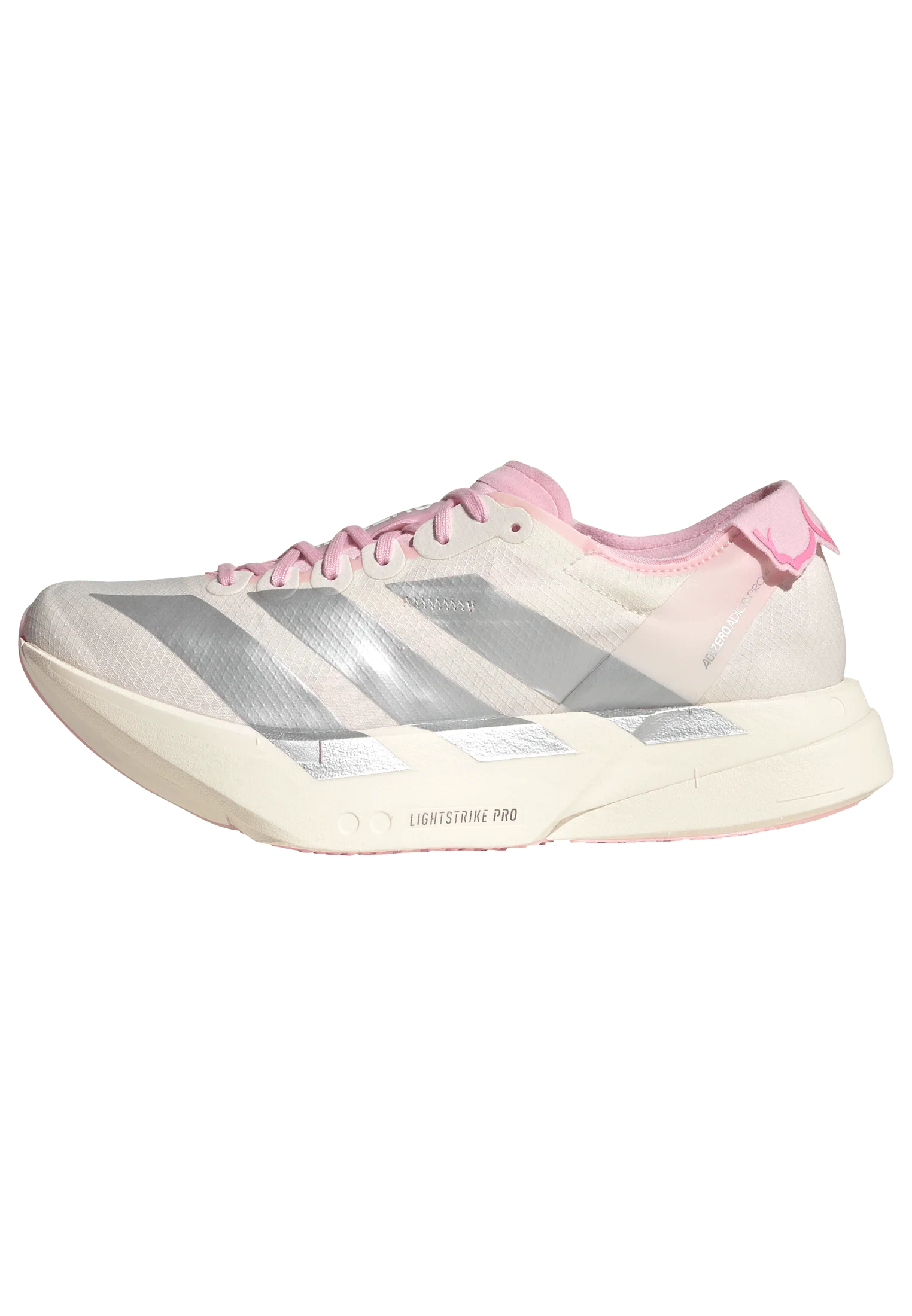 Adidas Womens Adizero Adios Pro 4 - Core White/Silver Metallic/Clear Pink - Neutral - SS26 - Image 12