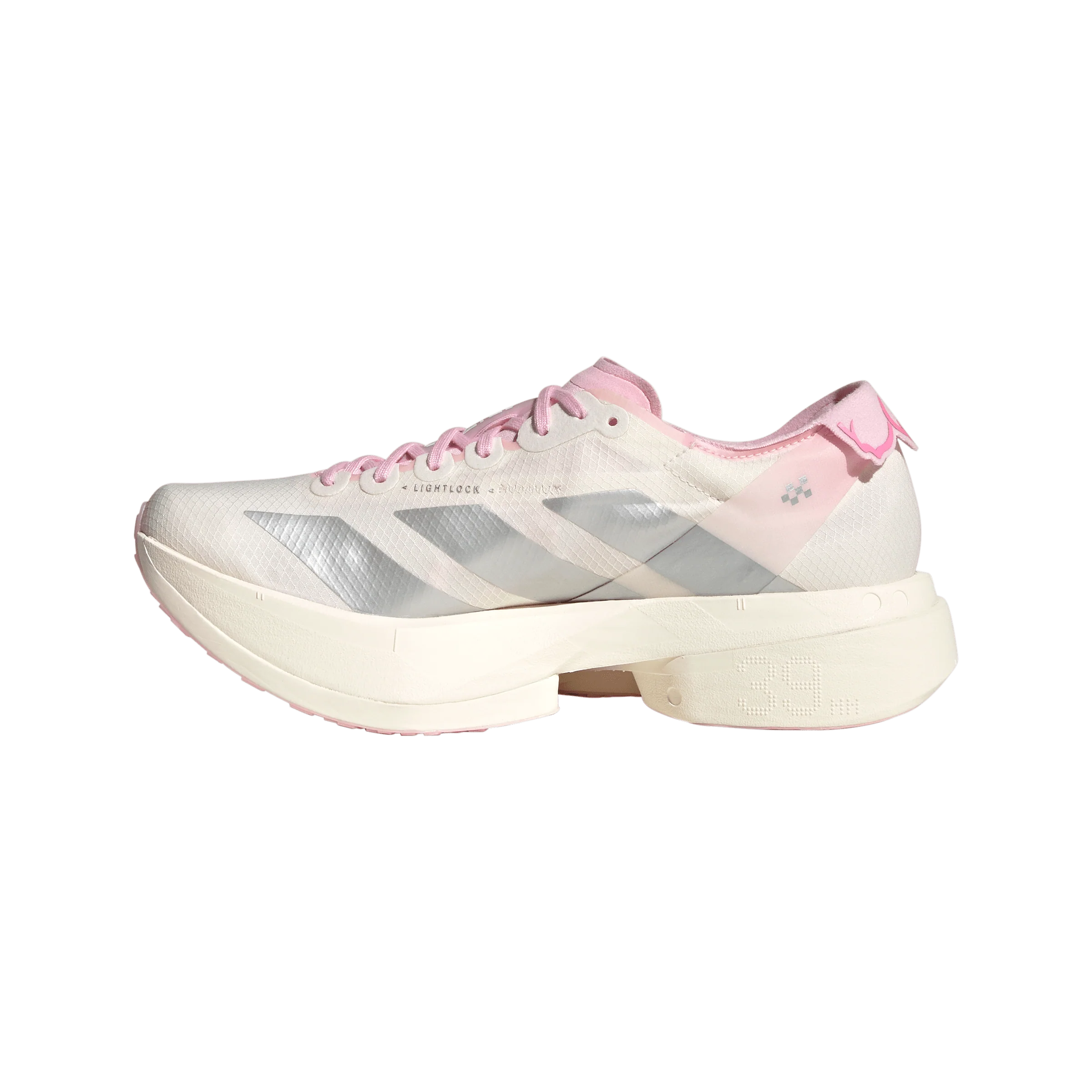 Adidas Womens Adizero Adios Pro 4 - Core White/Silver Metallic/Clear Pink - Neutral - SS26 - Image 5