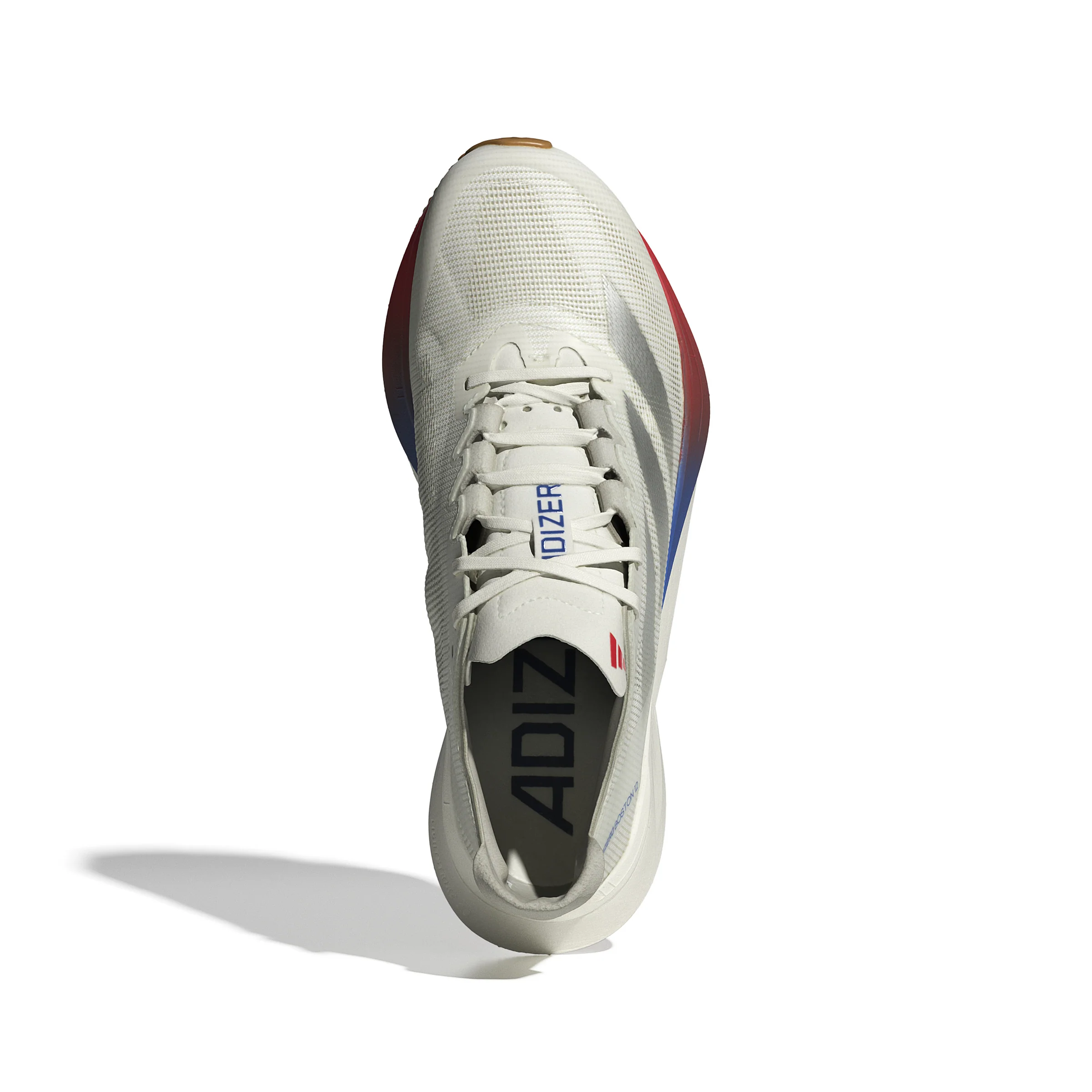 Adidas Womens Adizero Boston 12 - Core White/Matte Silver/Pure Ruby - Neutral - SS25 - Image 4