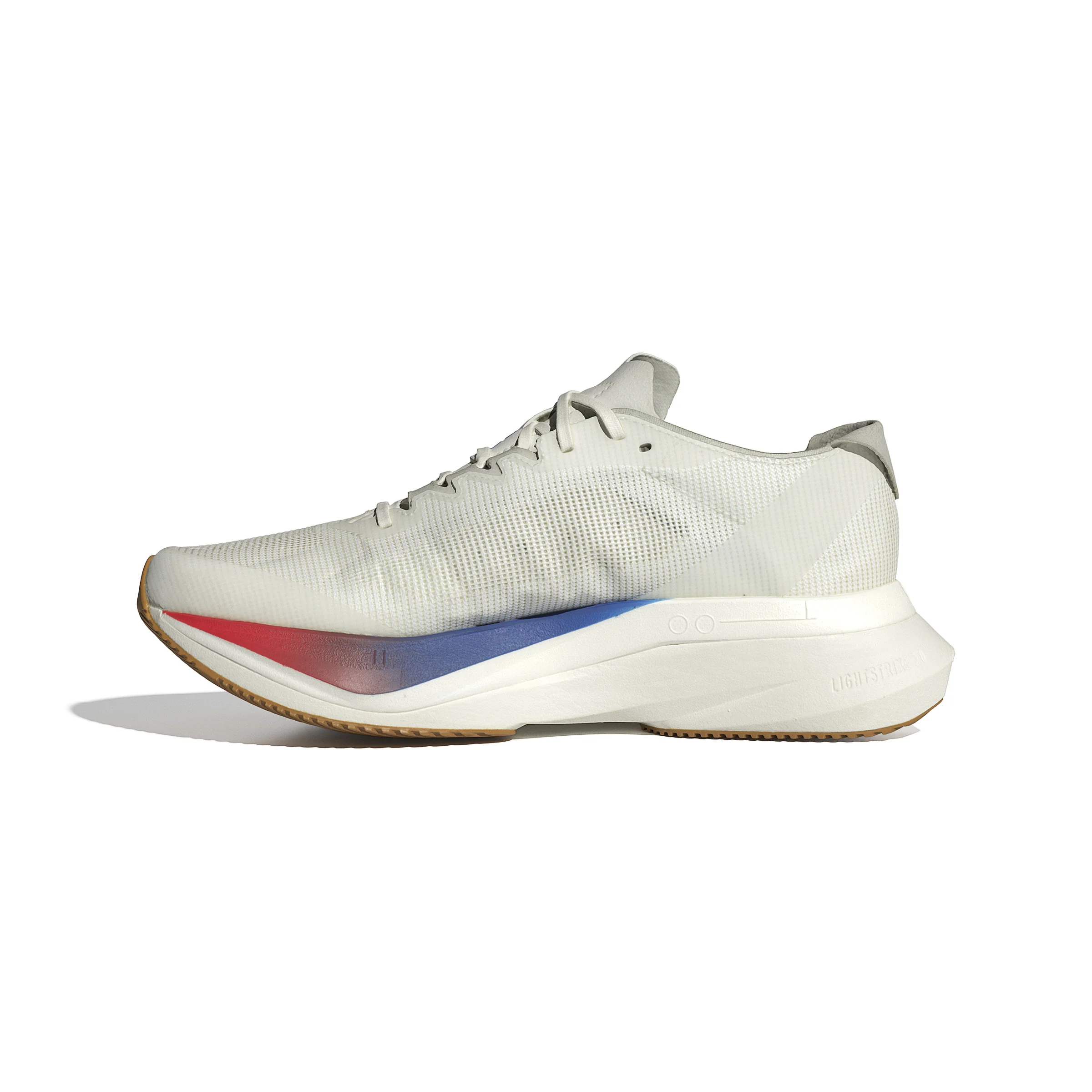 Adidas Womens Adizero Boston 12 - Core White/Matte Silver/Pure Ruby - Neutral - SS25 - Image 5