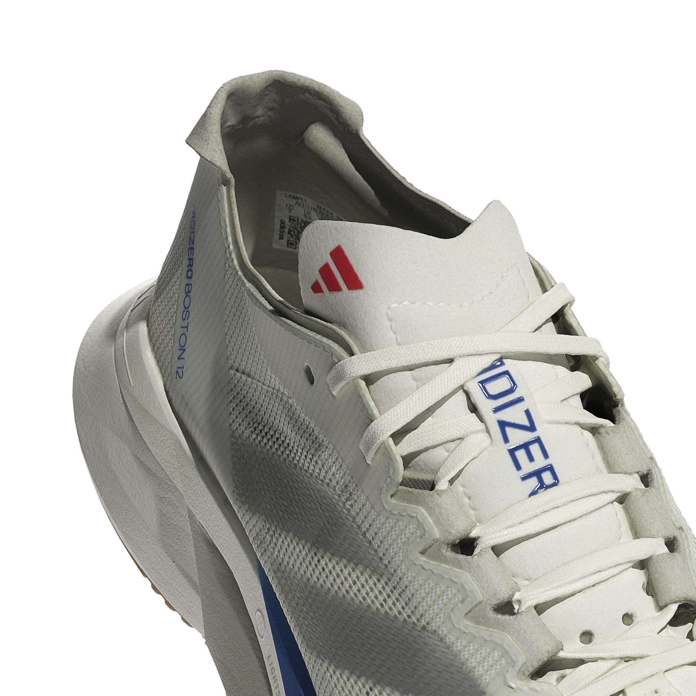 Adidas Womens Adizero Boston 12 - Core White/Matte Silver/Pure Ruby - Neutral - SS25 - Image 7