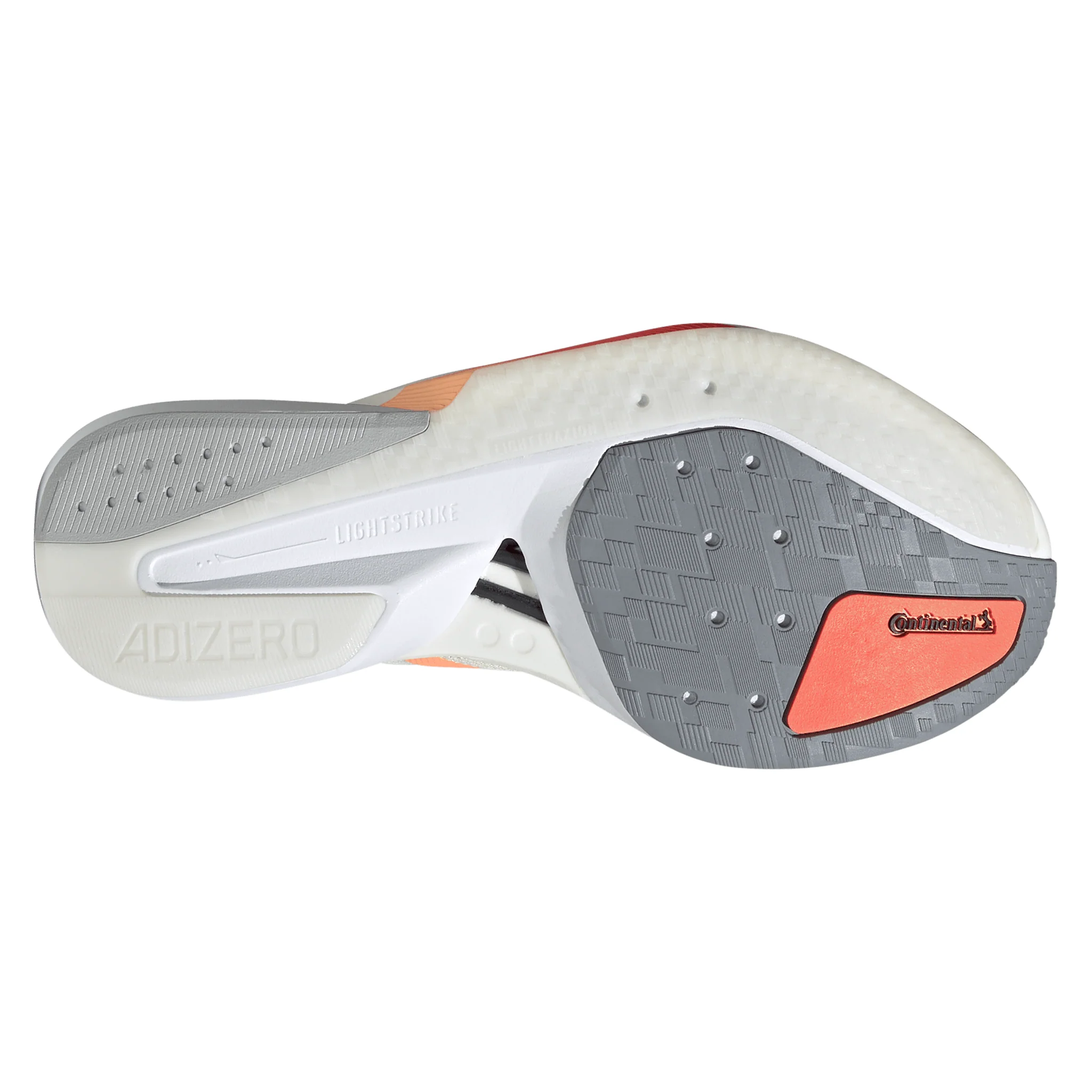 Adidas Womens Adizero Boston 13 - Off White/Beam Orange/Acid Orange - Neutral - SS26 - Image 2