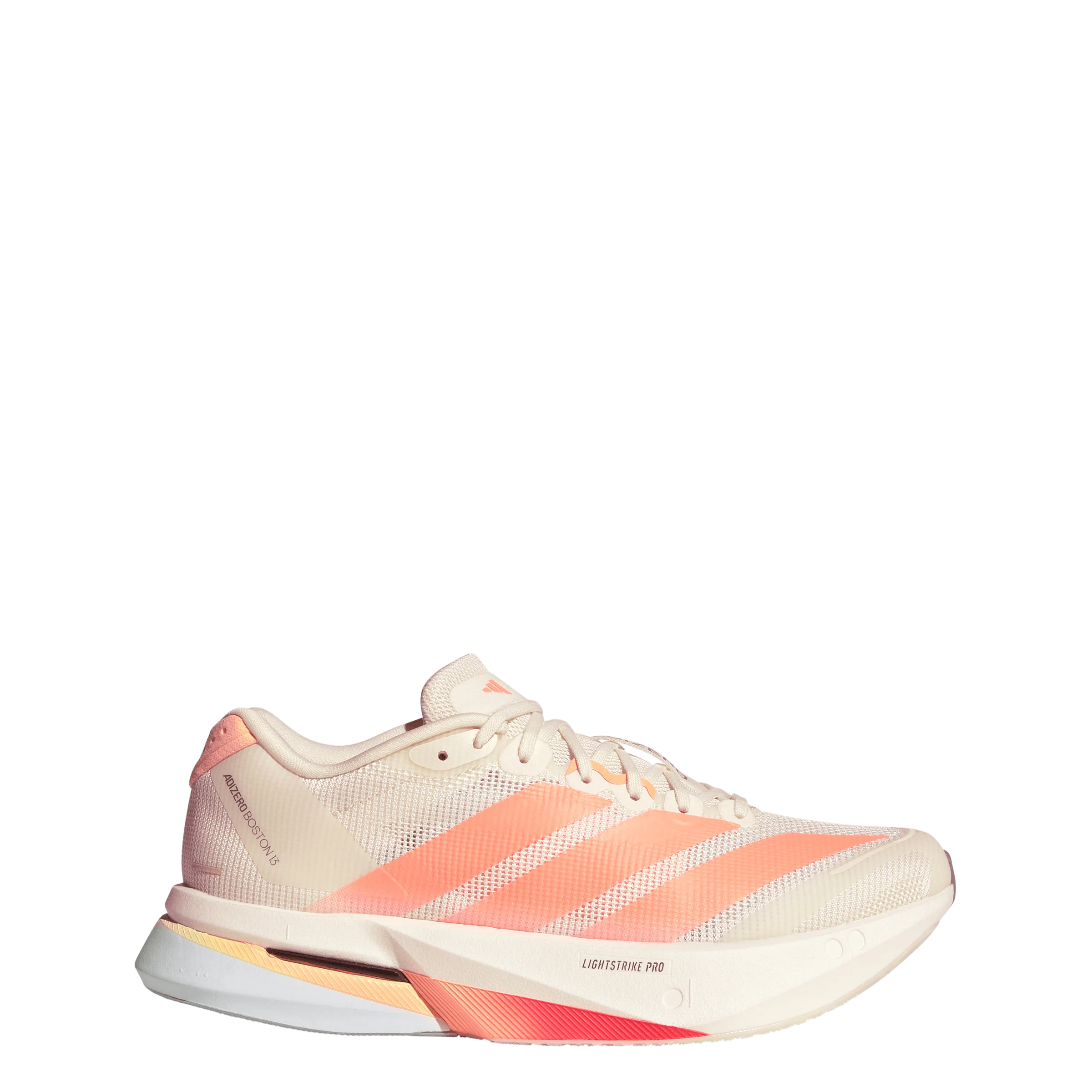Adidas Womens Adizero Boston 13 - Off White/Beam Orange/Acid Orange - Neutral - SS26 - Image 4