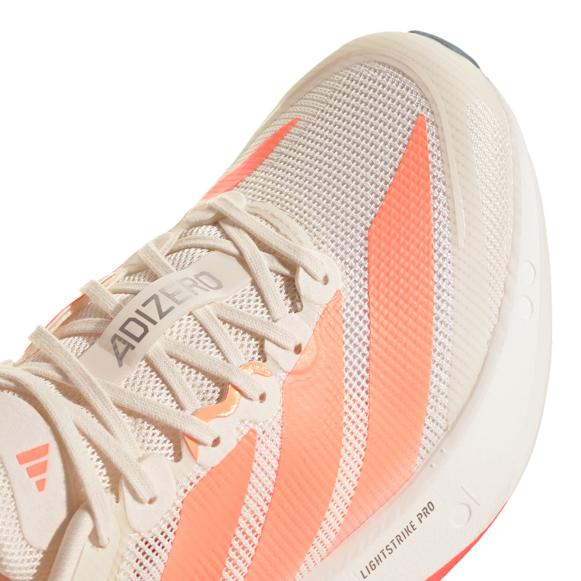 Adidas Womens Adizero Boston 13 - Off White/Beam Orange/Acid Orange - Neutral - SS26 - Image 7