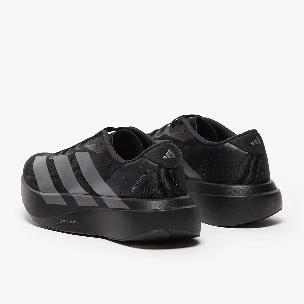 Adidas Womens Adizero Evo SL Woven - Core Black/Silver Metallic/Carbon - Neutral - SS26 - Image 5