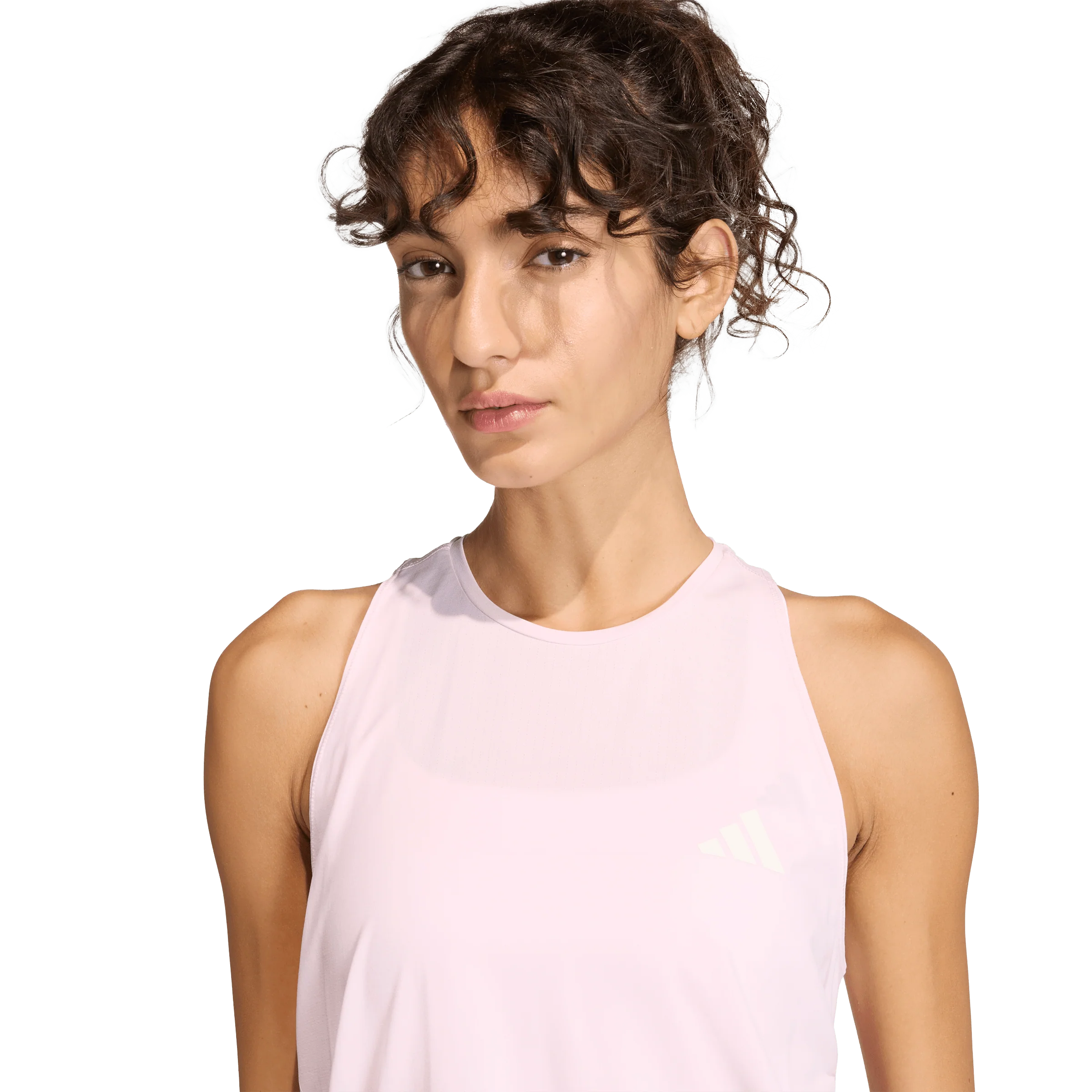 Adidas Womens Iconic Tank - Clear Pink - Image 5