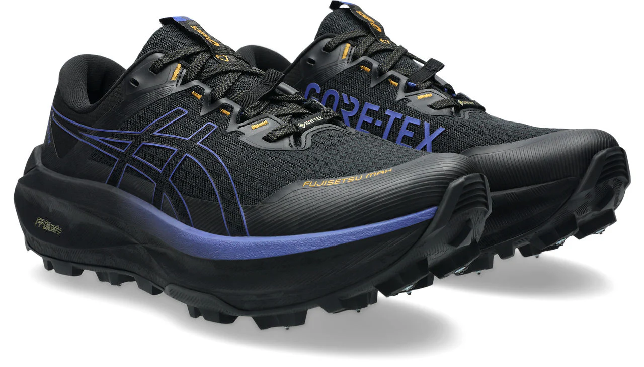 Asics Mens Fujisetsu Max GTX - Black/Dark Cobalt - Trail - SS26 - Image 4