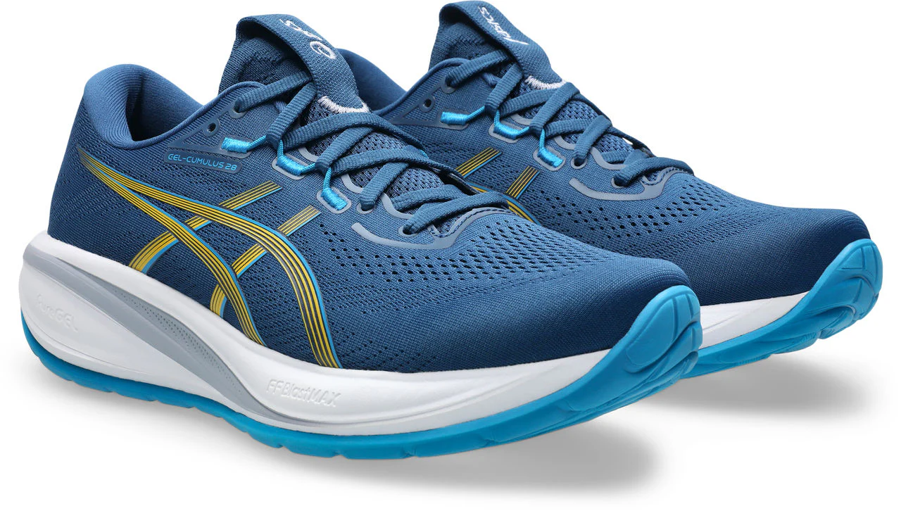 Asics Mens Gel Cumulus 28 - Twilight Blue/Yamabuki - Neutral - SS26 - Image 5