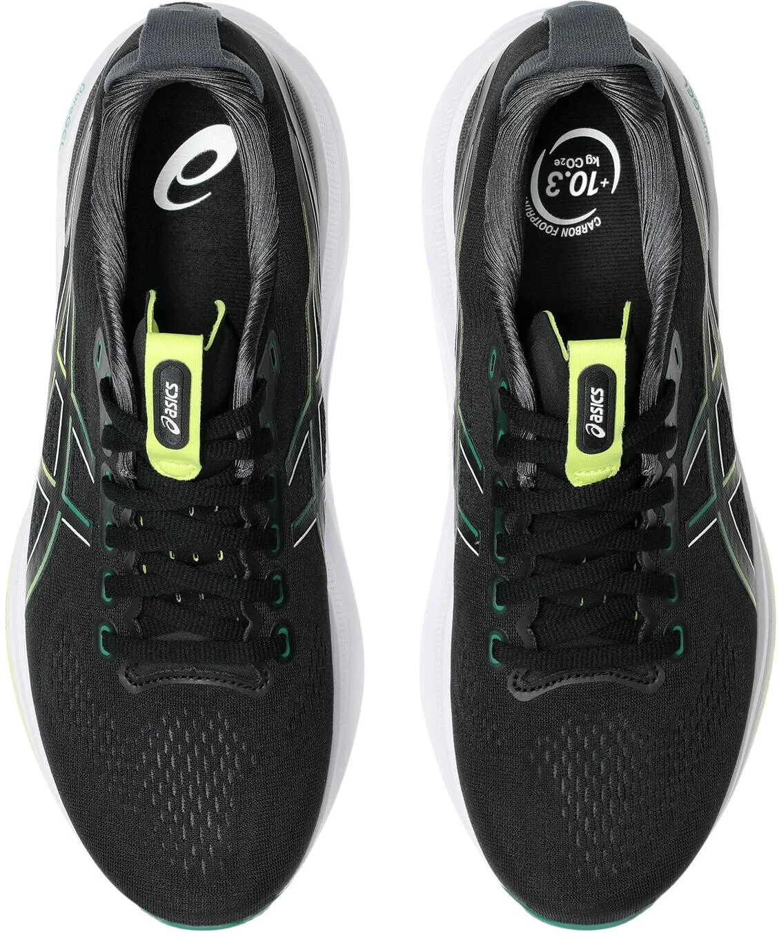 Asics Mens Gel Kayano 32 - Black/Jasper Green - Stability - AW25 - Image 3
