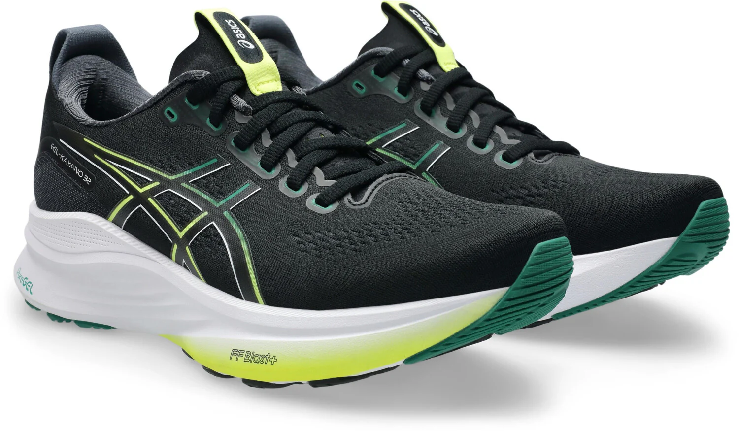Asics Mens Gel Kayano 32 - Black/Jasper Green - Stability - AW25 - Image 5