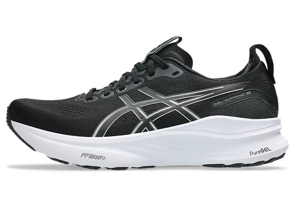 Asics Mens Gel Kayano 32 Extra Wide - 4E Width - Black/White - Stability - AW25 - Image 3