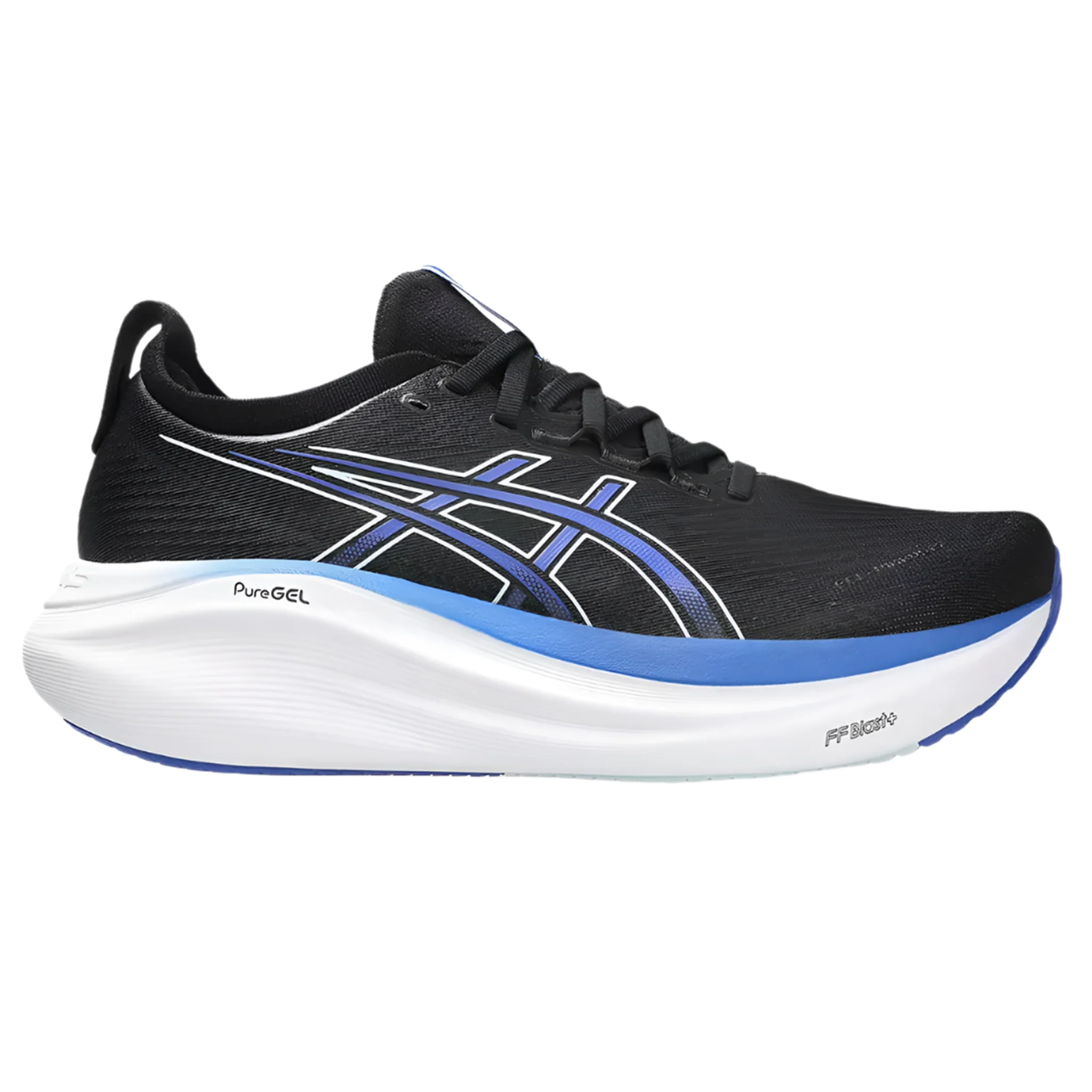 Asics Mens Gel Nimbus 27 - Black/Dark Cobalt - Neutral - AW25