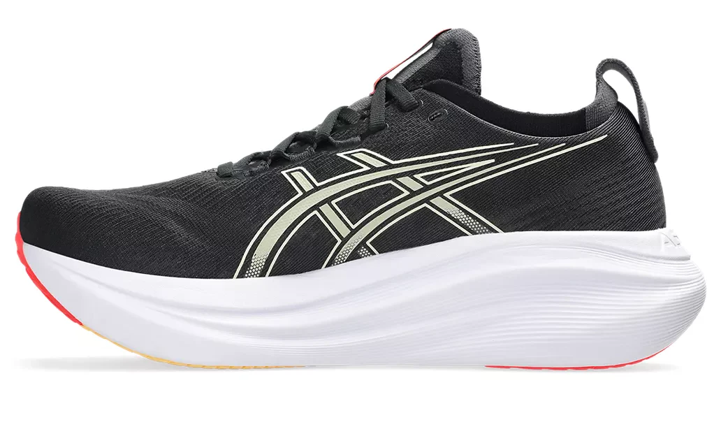 Asics Mens Gel Nimbus 27 - Black/Dark Khaki - Neutral - AW25 - Image 3