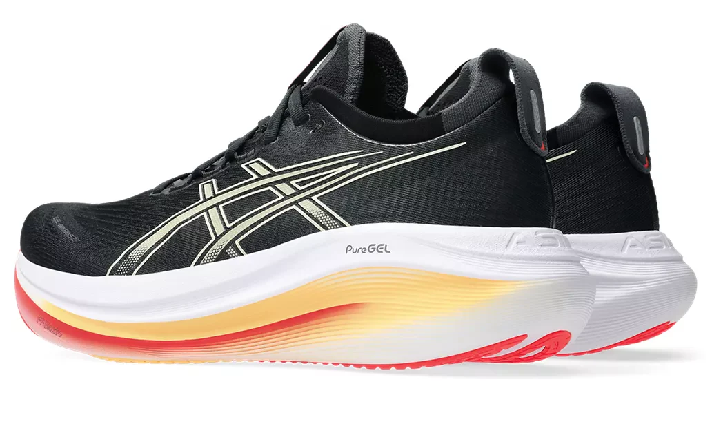 Asics Mens Gel Nimbus 27 - Black/Dark Khaki - Neutral - AW25 - Image 7