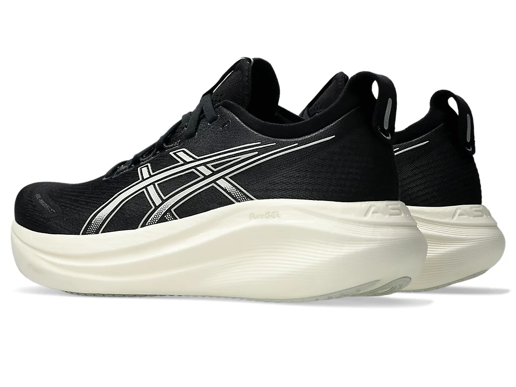 Asics Mens Gel Nimbus 27 - Black/Lake Grey - Neutral - SS25 - Image 4