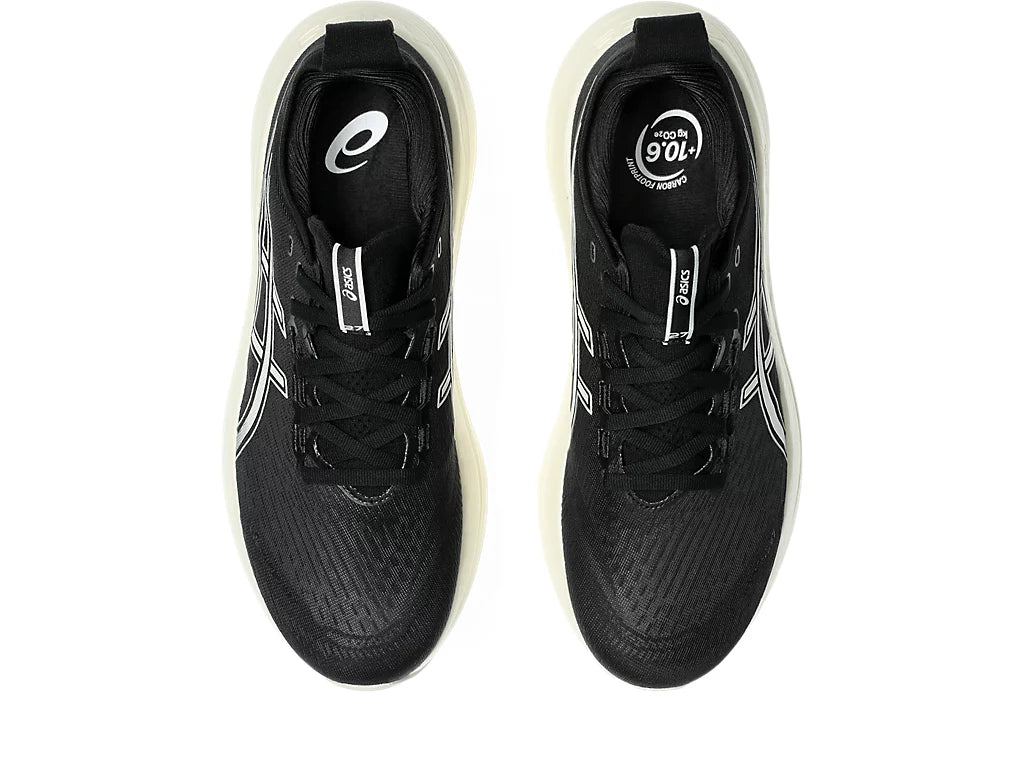 Asics Mens Gel Nimbus 27 - Black/Lake Grey - Neutral - SS25 - Image 6