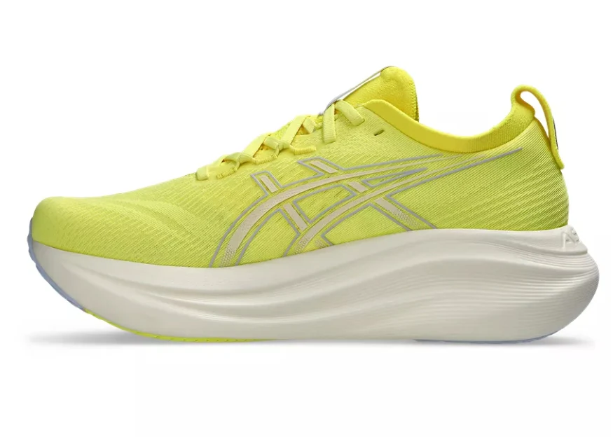 Asics Mens Gel Nimbus 27 - Citron/Cream - Neutral - AW25 - Image 3