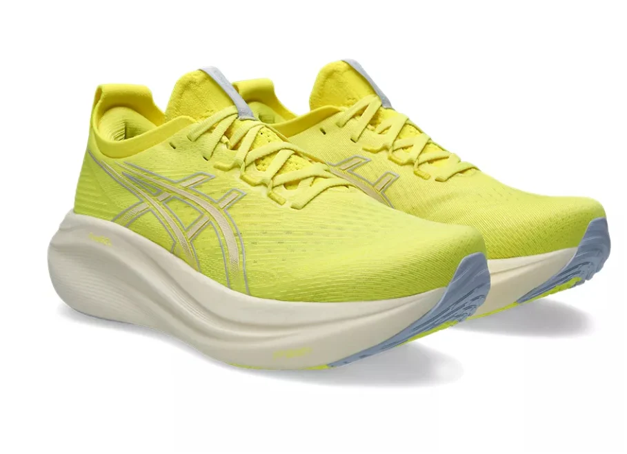 Asics Mens Gel Nimbus 27 - Citron/Cream - Neutral - AW25 - Image 4
