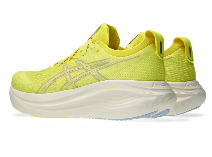Asics Mens Gel Nimbus 27 - Citron/Cream - Neutral - AW25 - Image 5