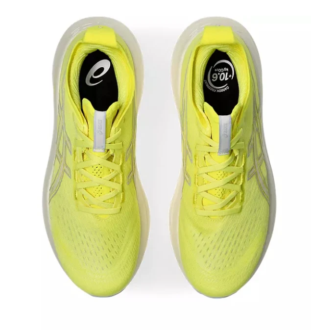 Asics Mens Gel Nimbus 27 - Citron/Cream - Neutral - AW25 - Image 6
