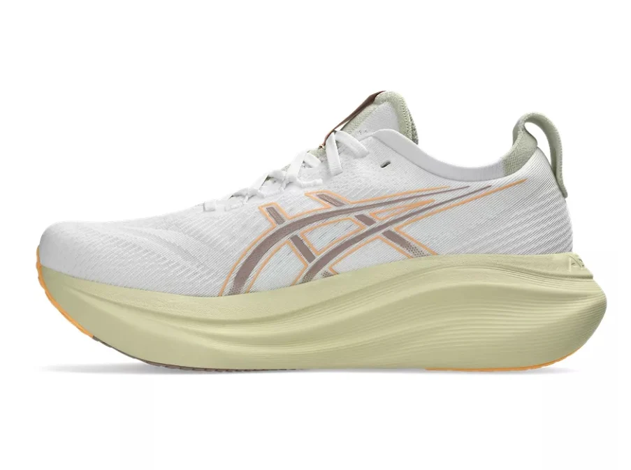 Asics Mens Gel Nimbus 27 - White/Fawn - Neutral - AW25 - Image 3