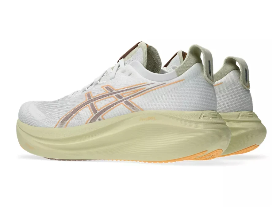 Asics Mens Gel Nimbus 27 - White/Fawn - Neutral - AW25 - Image 5