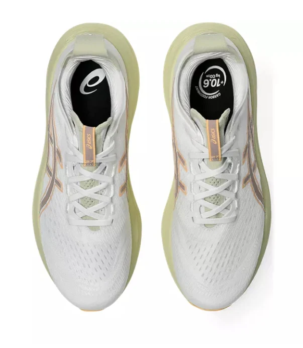 Asics Mens Gel Nimbus 27 - White/Fawn - Neutral - AW25 - Image 6