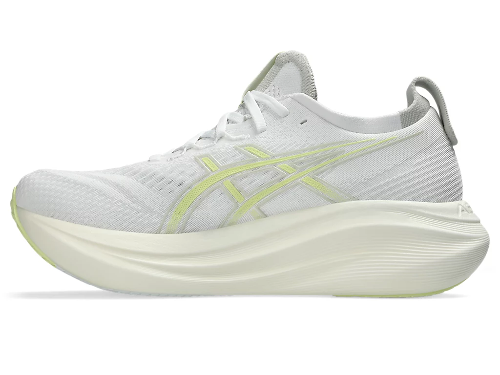 Asics Mens Gel Nimbus 27 - White/Huddle Yellow - Neutral - SS25 - Image 6