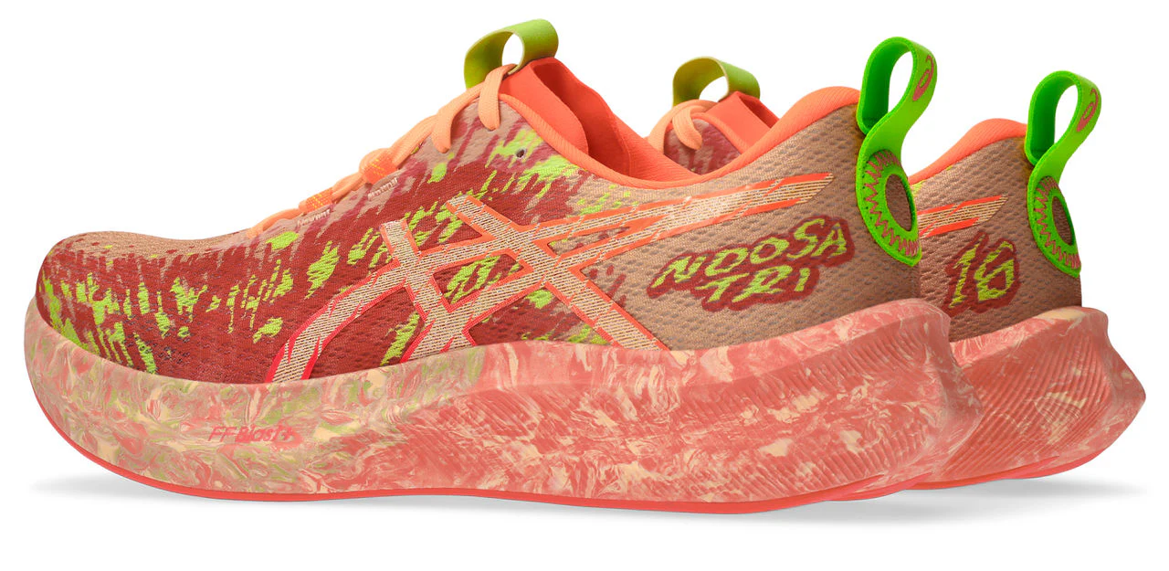 Asics Mens Noosa Tri 16 - Orange Glow/Flash Red - Neutral - AW25 - Image 4