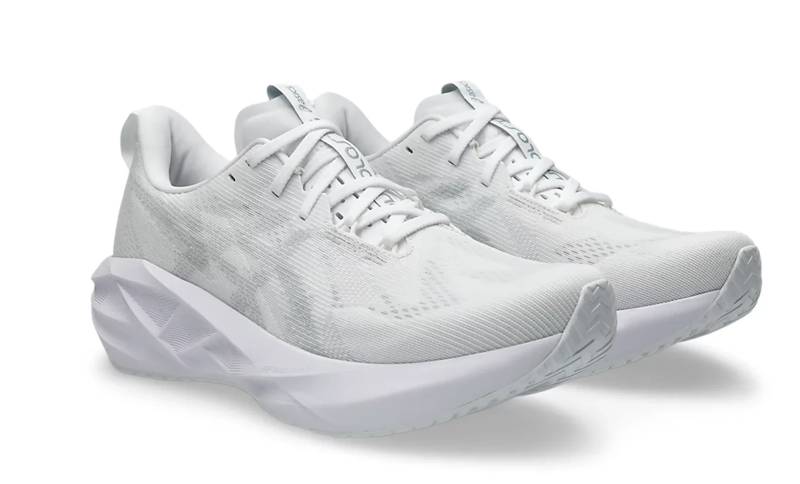 Asics Mens Novablast 5 - White/Piedmont Grey - Neutral - SS25 - Image 3