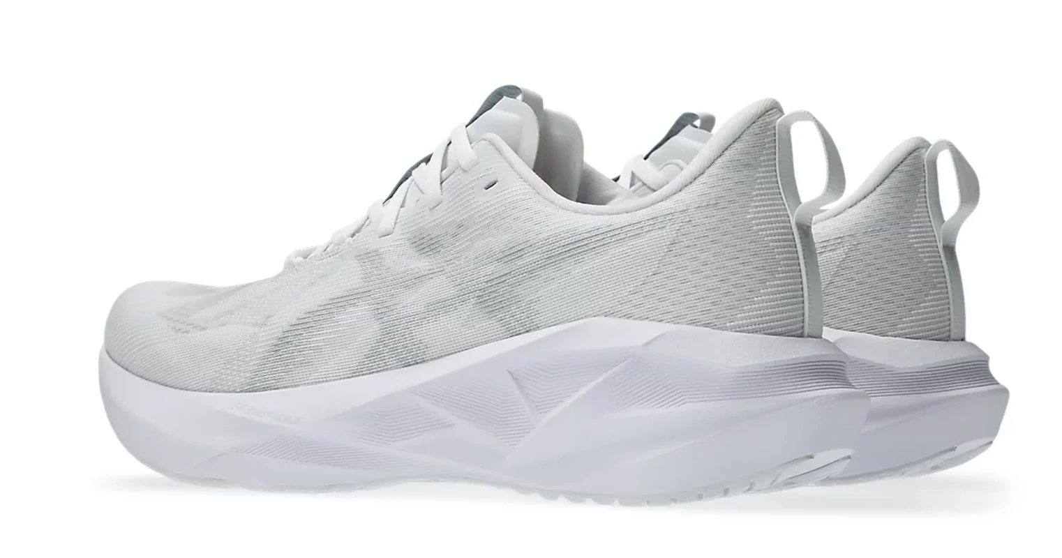Asics Mens Novablast 5 - White/Piedmont Grey - Neutral - SS25 - Image 6