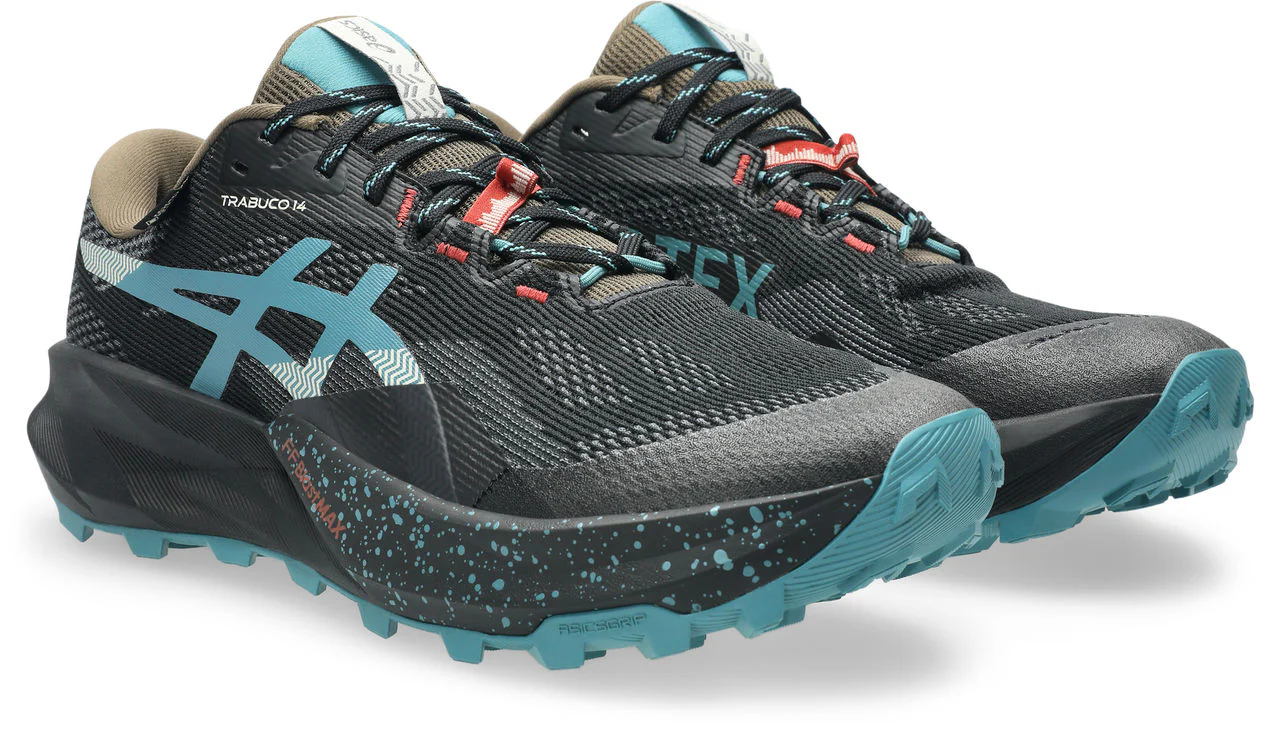 Asics Mens Trabuco 14 GTX - Black/Misty Pine - Trail - SS26 - Image 3