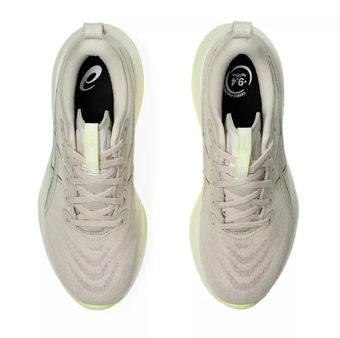 Asics Womens Gel Cumulus 27 - Mineral Beige/Huddle Yellow - Neutral - SS25 - Image 4