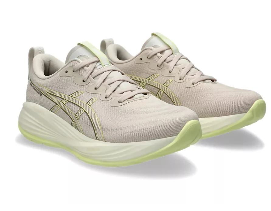 Asics Womens Gel Cumulus 27 - Mineral Beige/Huddle Yellow - Neutral - SS25 - Image 5