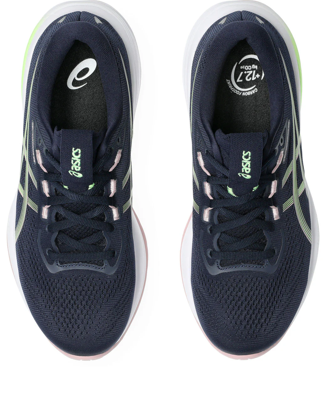 Asics Womens Gel Cumulus 28 - Midnight/Illuminate Green - Neutral - SS26 - Image 3